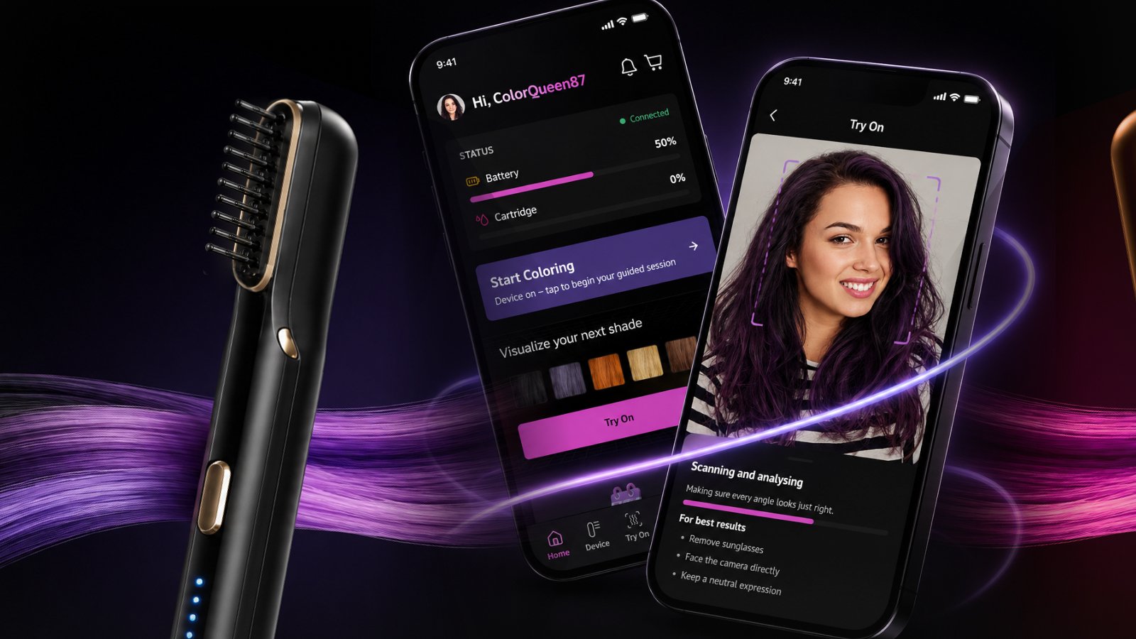 Salon Precision, At Home — Henkel's Colorant hair-coloring app